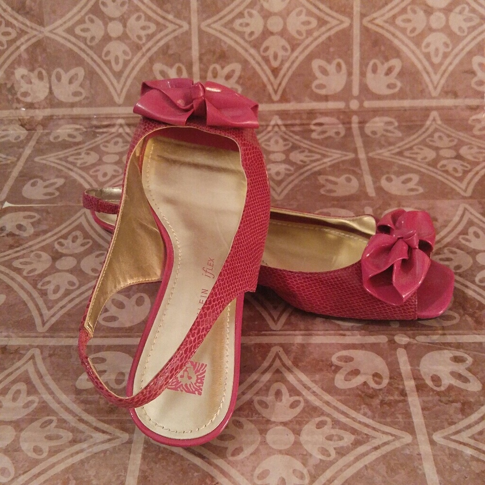 Anne Klein Iflex Slingbacks| Red | 7 1/2M |A1232